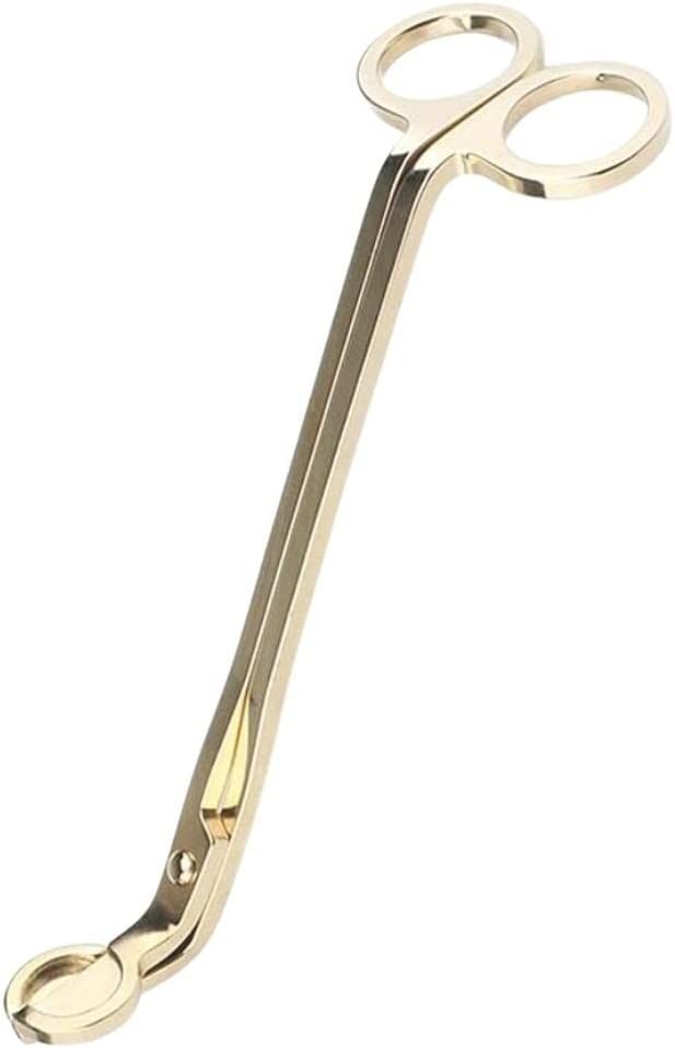 Arolly Stainless Steel Candle Wick Trimmer/Clipper/Cutter Scissor - Gold | Amazon (US)