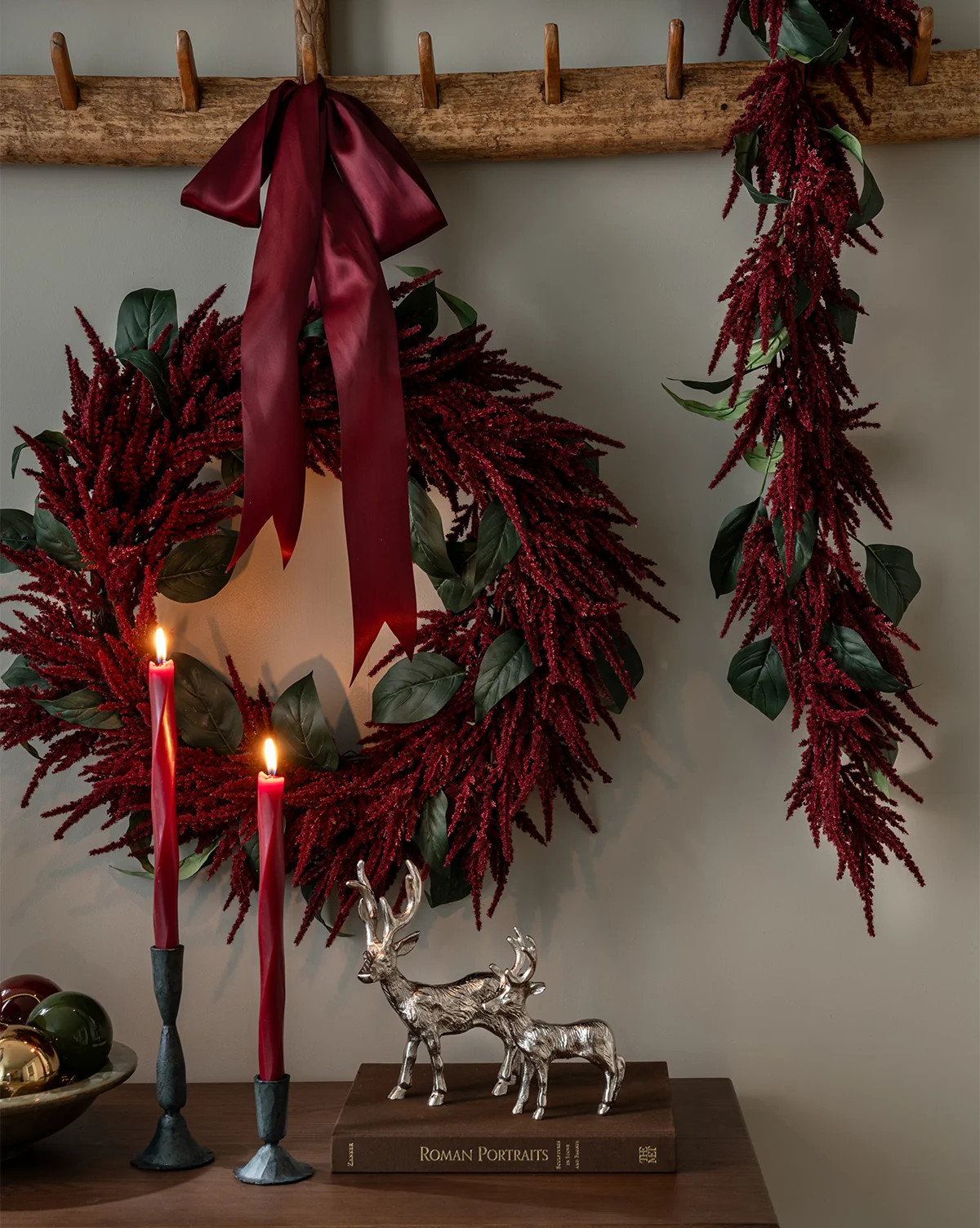 24" Amaranthus Faux Wreath | McGee & Co. (US)