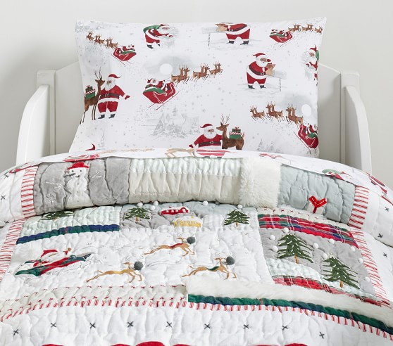 Heritage Santa Baby Quilt | Pottery Barn Kids