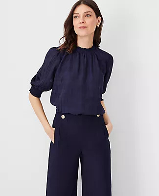 Ann Taylor Petite Smocked Top | Ann Taylor (US)