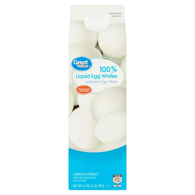 Great Value 100% Liquid Egg Whites, 32 oz | Walmart (US)