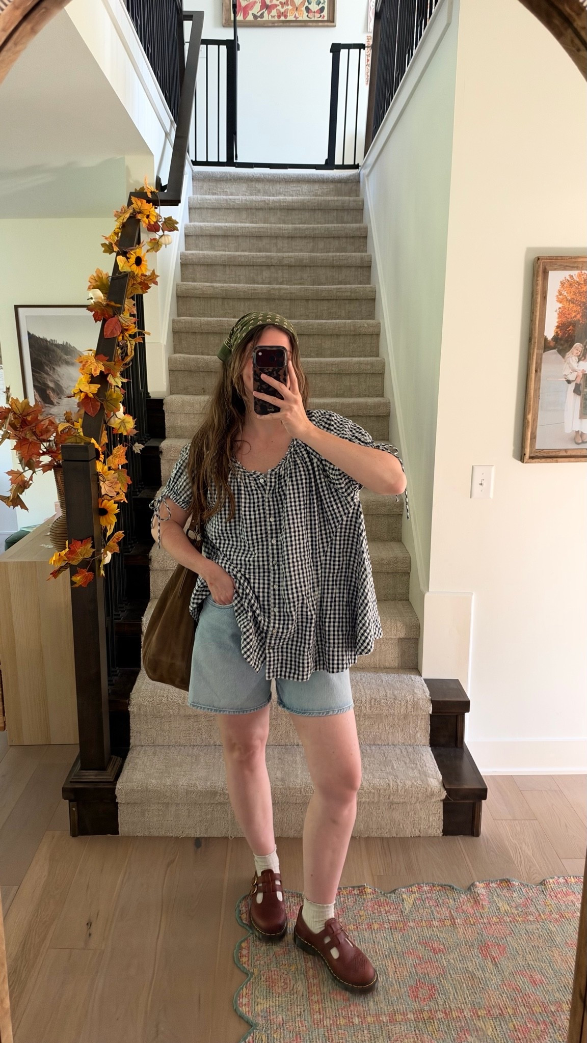 wearing small in tunic and denim shorts tts!
