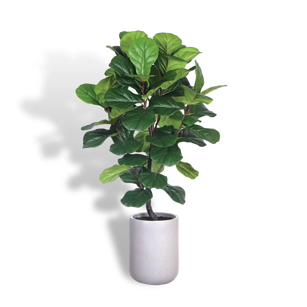 Faux Fiddle Leaf Fig Tree w/artisan pot| CG Hunter |Luxury Faux Plants | CG Hunter