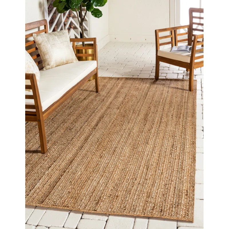Meador Hand Braided Jute Natural Area Rug | Wayfair North America