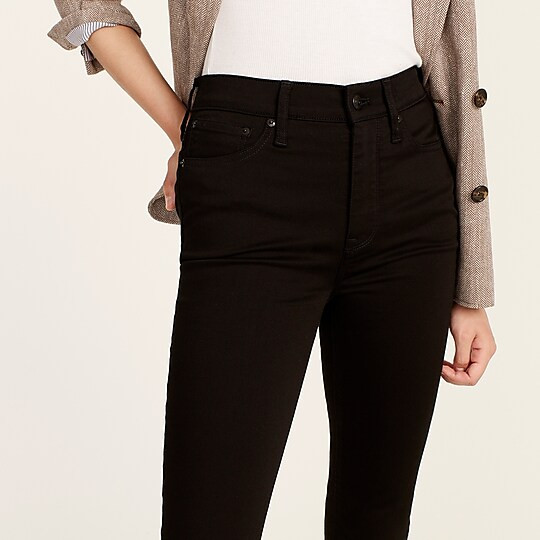 9" demi-boot crop jean in stay black wash | J. Crew US