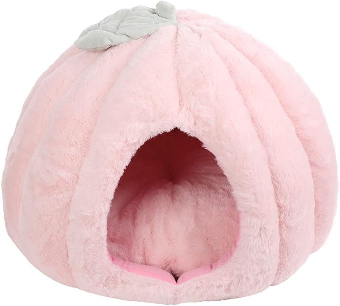 ROZKITCH Pink Cat Houses for Indoor Cats, Soft Cat Bed House Tent Cave with Removable Washable Cu... | Amazon (US)