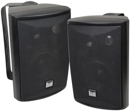 Dual Electronics LU43PB 3-Way High Performance Outdoor Indoor Speakers with Powerful Bass | Effor... | Amazon (US)