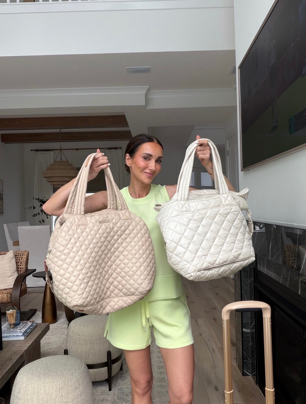 This quilted travel bag is giving designer inspired looks for a fraction of the price. Spacious, lightweight, and perfect for travel days, weekend getaways, or everyday errands. The hardest part is choosing which color to grab!

Travel bag, Look for less, Designer inspired style, Quilted tote bag, Weekender bag, Carry on essentials, Travel must haves, Neutral accessories, Amazon finds, Everyday tote, Mom essentials, Travel style, annabrstyle

#LTKTravel #LTKOver40 #LTKmomlife