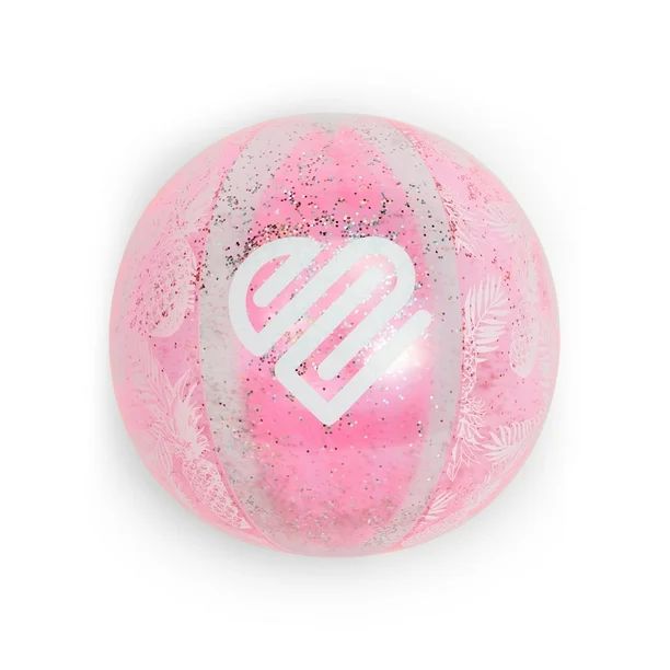 Justice 24" Beach Ball with Glitter Fill | Walmart (US)