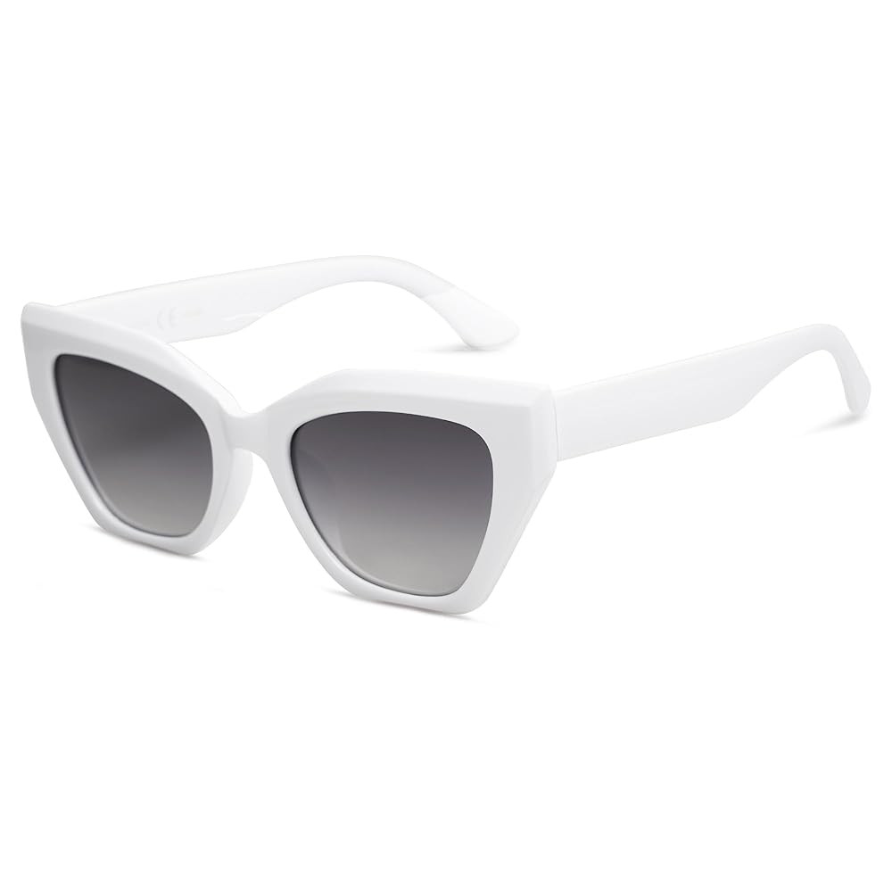 SOJOS Square Cat Eye Polarized Sunglasses for Women Retro Classic Vintage Trendy Cateye Shades Sunnies Gafas de sole SJ2235 | Amazon (US)