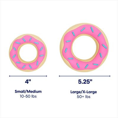 Frisco Peanut Butter Flavored Donut Rubber Chew Dog Toy for Heavy Chewers, Small/Medium | Chewy