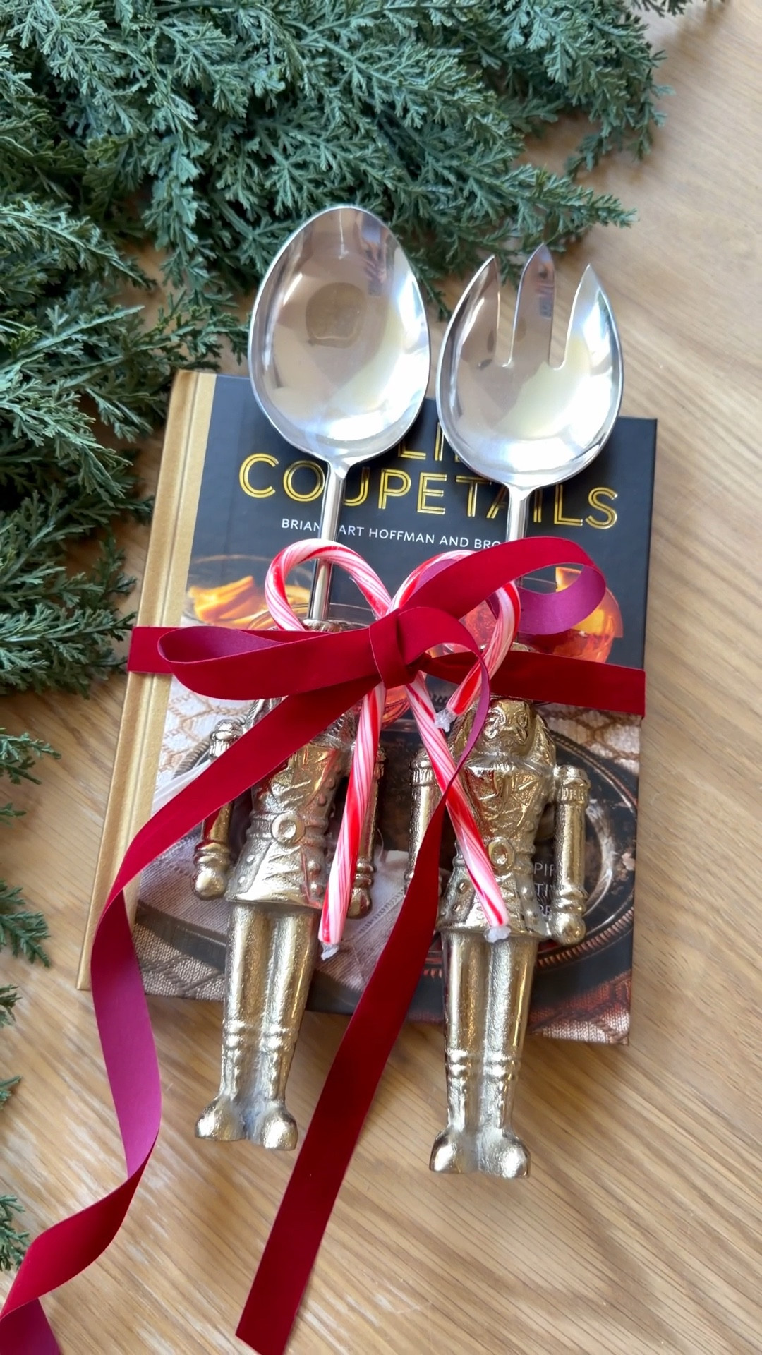 The easiest elevated hosting gift!
A pretty cookbook, luxe serving utensils, and a ribbon. Done. Perfect for holiday parties, dinner hosts, or last-minute gifting! 

#hostessgift #holidaygiftguide #hostingessentials #giftideaforher #amazonfinds2025 #kitchengiftideas #tablescapedecor #simplegiftideas #hosting #christmashosting #christmas #christmasparties #christmasparty #christmastablescape #christmasgift #hostinggift #easygiftideas #tjfinds #tjmaxx #tjmaxxfinds #homegoods #homegoodsfinds #homegoodsfinds 

#LTKHoliday #LTKGiftGuide #LTKFindsUnder50