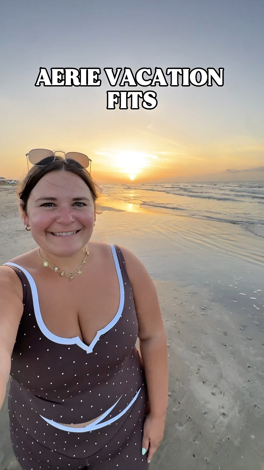 I’m 5’1 and a size 16. Wearing an xl in the shell top. A size 18 in the old navy shorts. An xl in the polka dot set. And an xl in the pink stripe set. Love how soft and comfy these aerie pieces are. Perfect for a beach vacation.

#LTKootd #LTKMidsize #LTKPlusSize