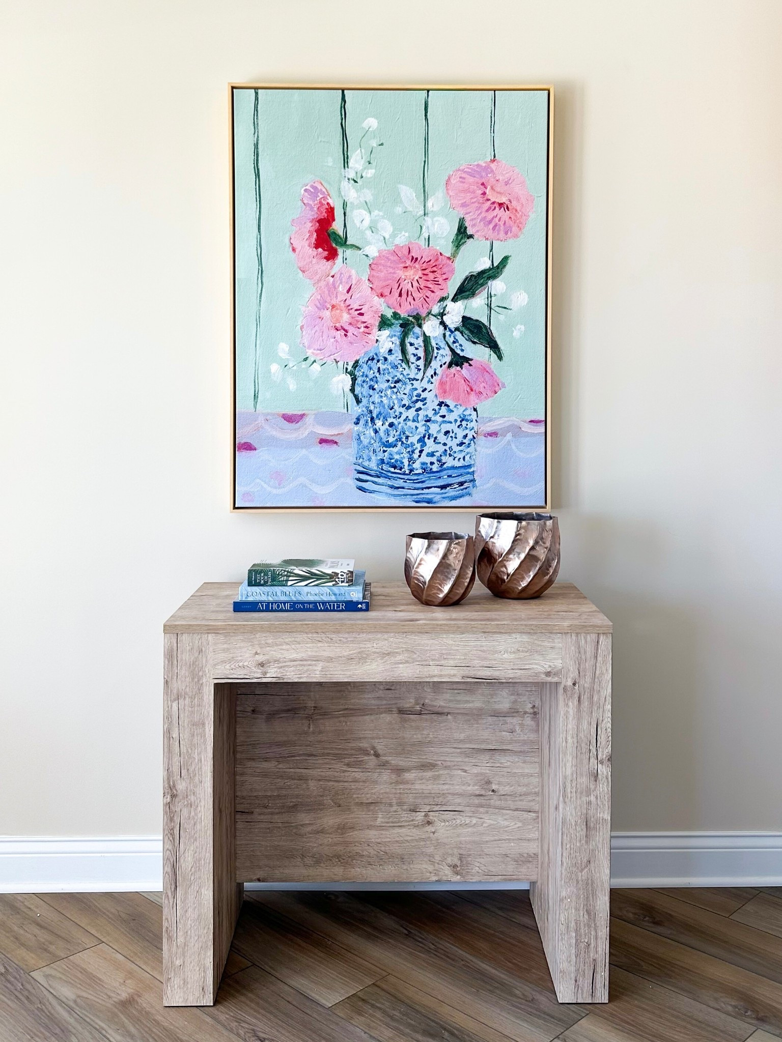Style meets function ✨ Decorated this client’s extendable console table (that seats 12!) with colorful artwork, coastal books, and lush planters from the shop 🌸

#LTKHome