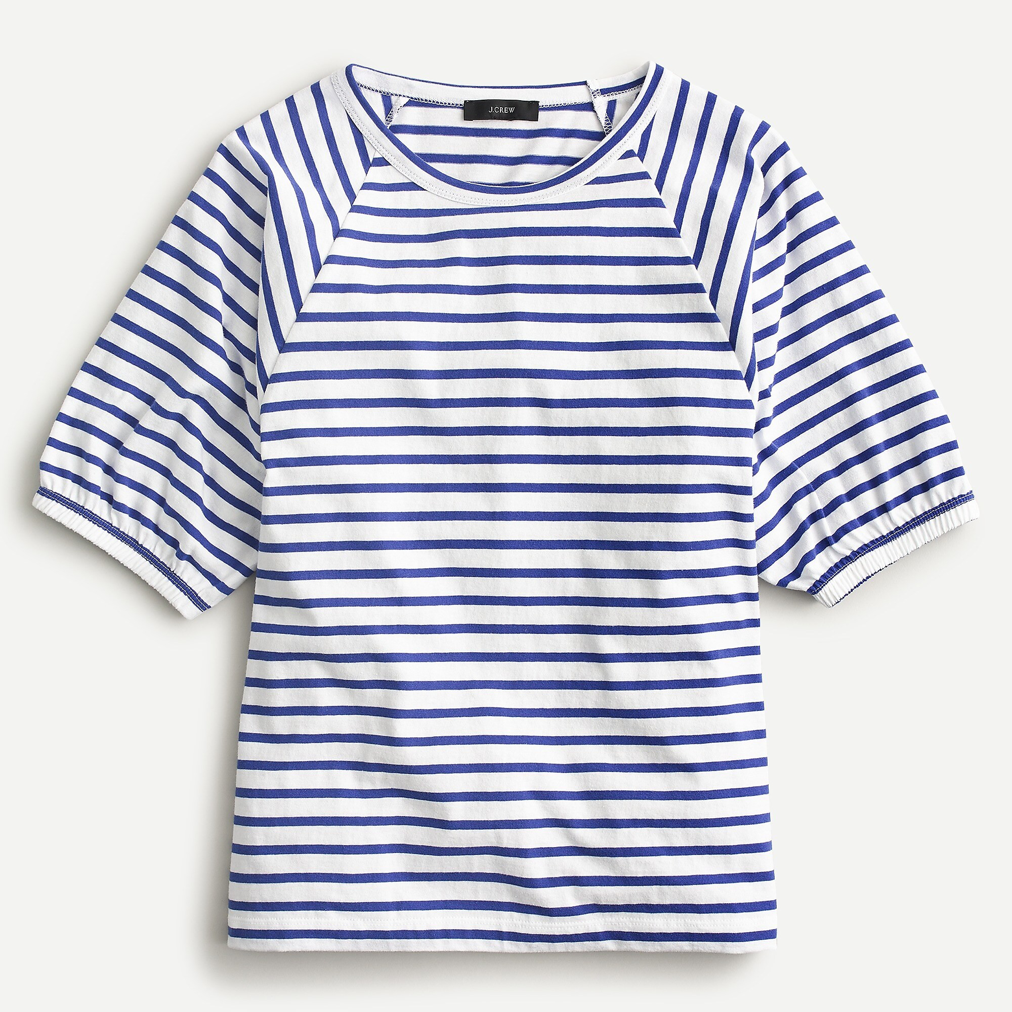 Puff-sleeve baseball T-shirt | J. Crew US