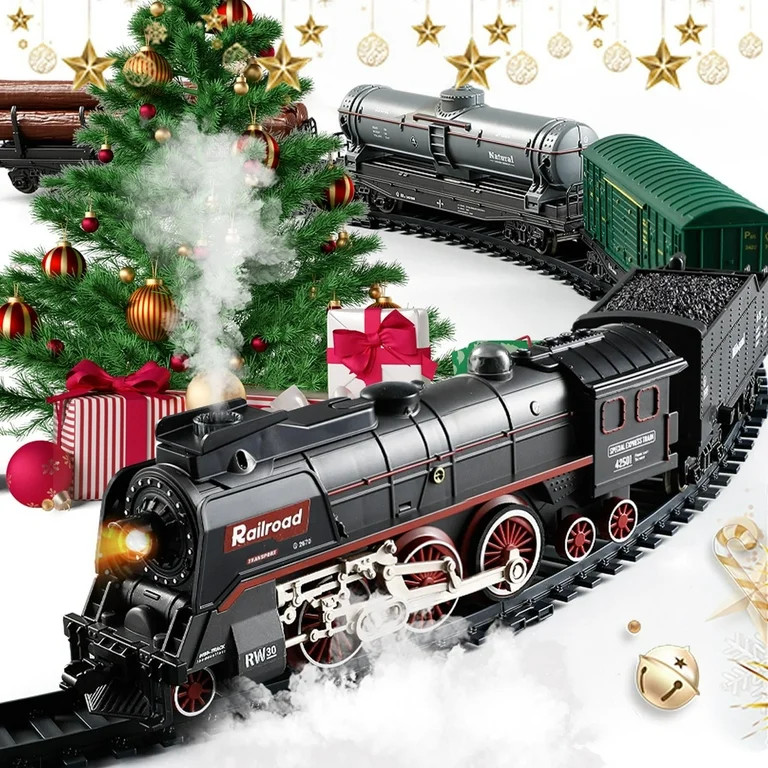 PayUSD Train Set Train Toys for Boys with Smokes Lights and Sound Toy Electric Train Set for Unde... | Walmart (US)
