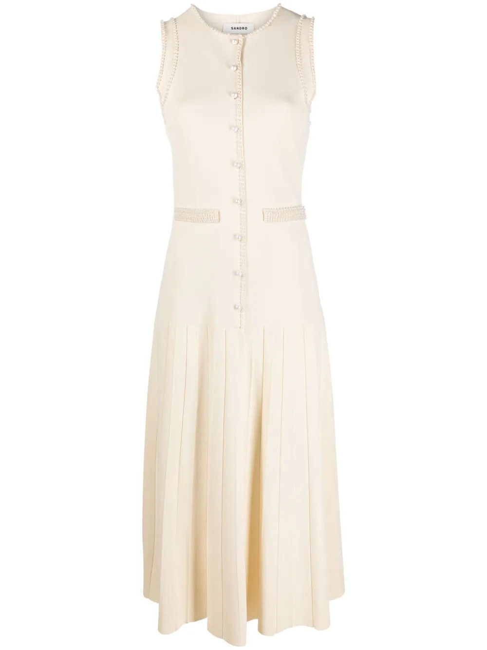SANDRO Minikleid Mit Perlen - Farfetch | Farfetch Global