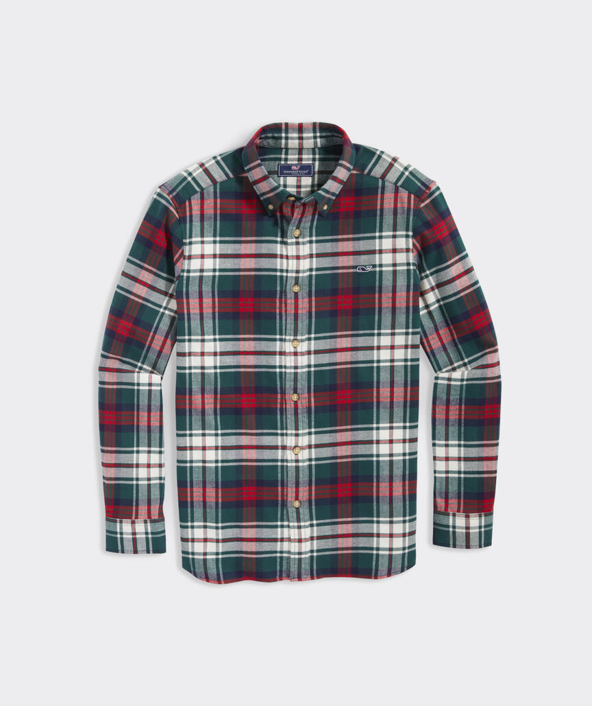 Stretch Flannel Tartan Shirt | vineyard vines