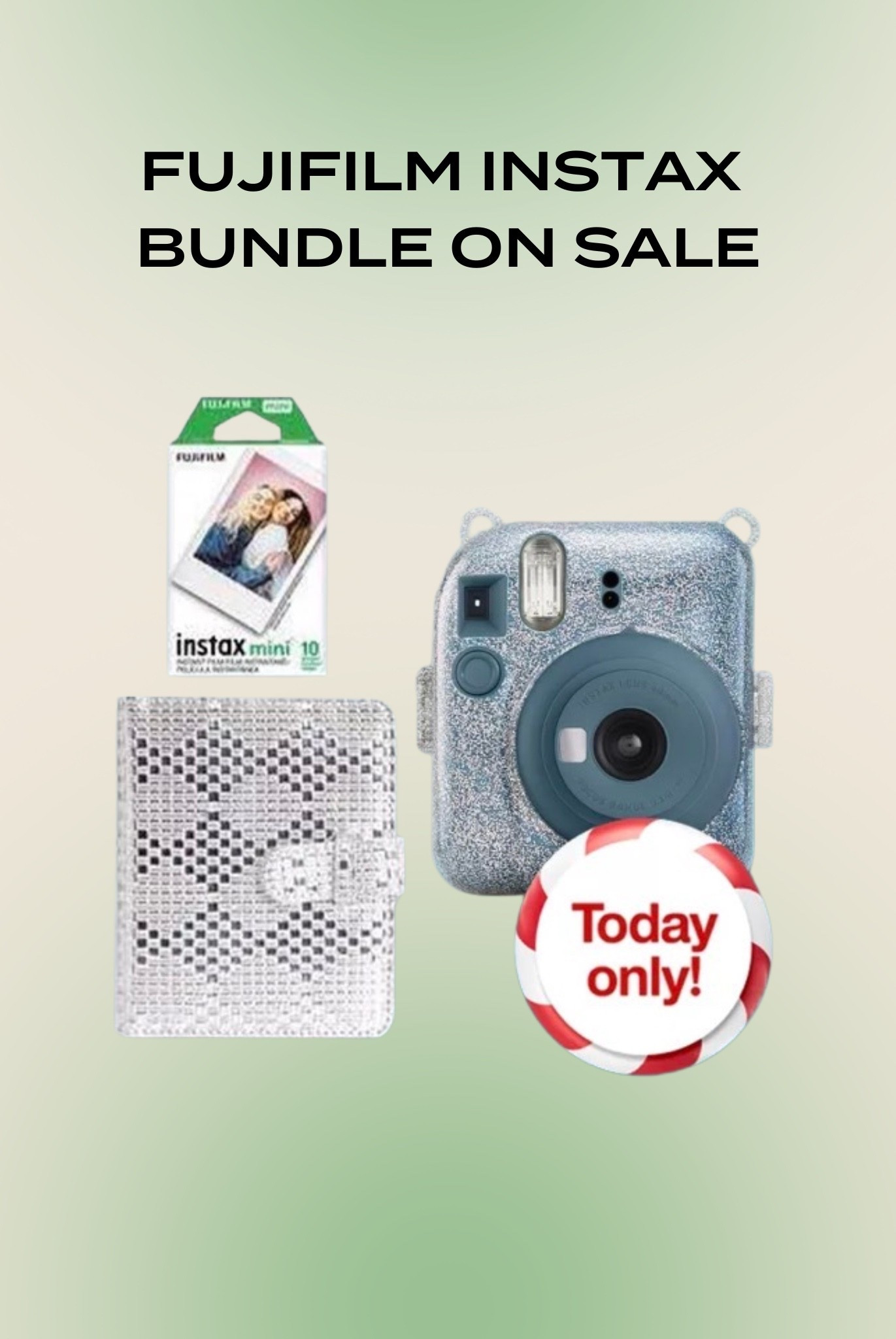 Today only deal at Target! Fujifilm instax bundle on sale for just $79

#LTKGiftGuide #LTKFindsUnder100 #LTKSaleAlert