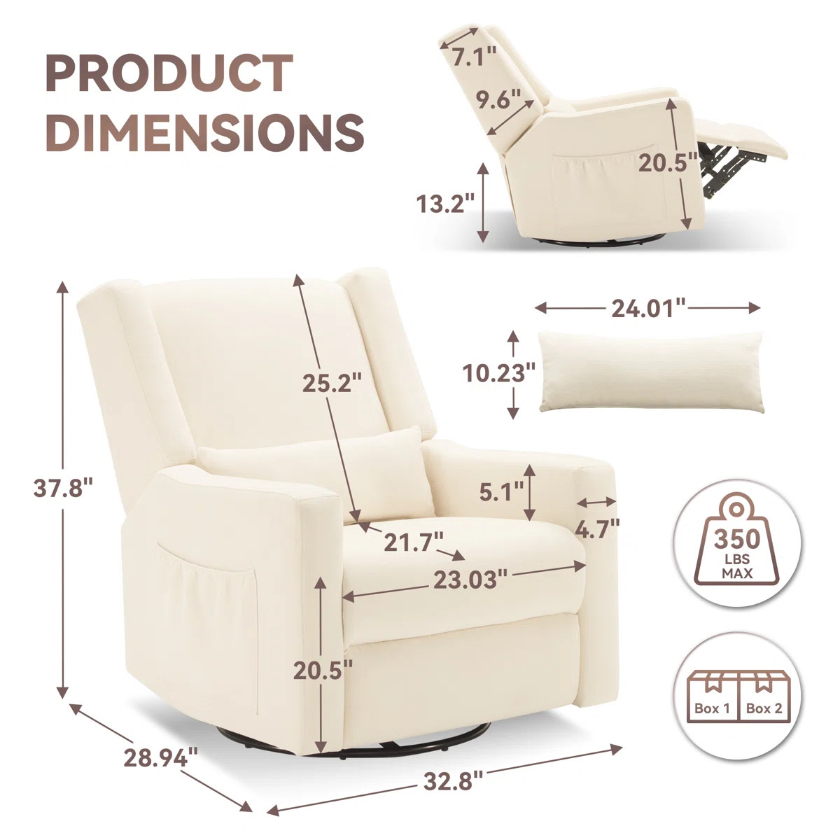 Tucker Swivel Reclining Glider | Wayfair North America