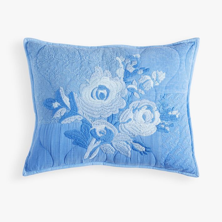 LoveShackFancy Damask Floral Pillow | Pottery Barn Teen