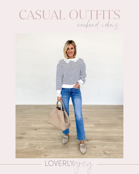 An outfit for your weekend! I am wearing an XS in the striped top and 25 in the denim! 

Loverly Grey, outfit idea

#LTKstyletip #LTKSeasonal