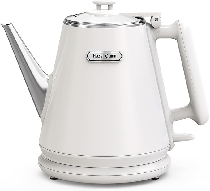 Hazel Quinn Electric Kettle - 1L/34oz Small Tea Kettle, 800W Fast Boil, All 304 Stainless Steel I... | Amazon (US)