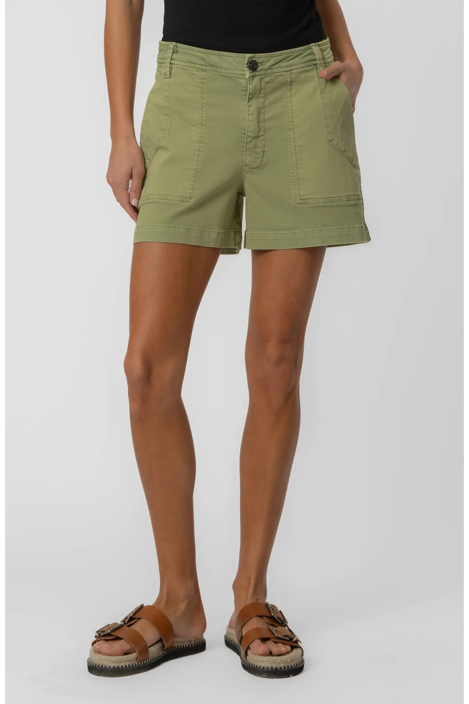 Ashton High Waist Twill Utility Shorts (Women) | Nordstrom | Nordstrom