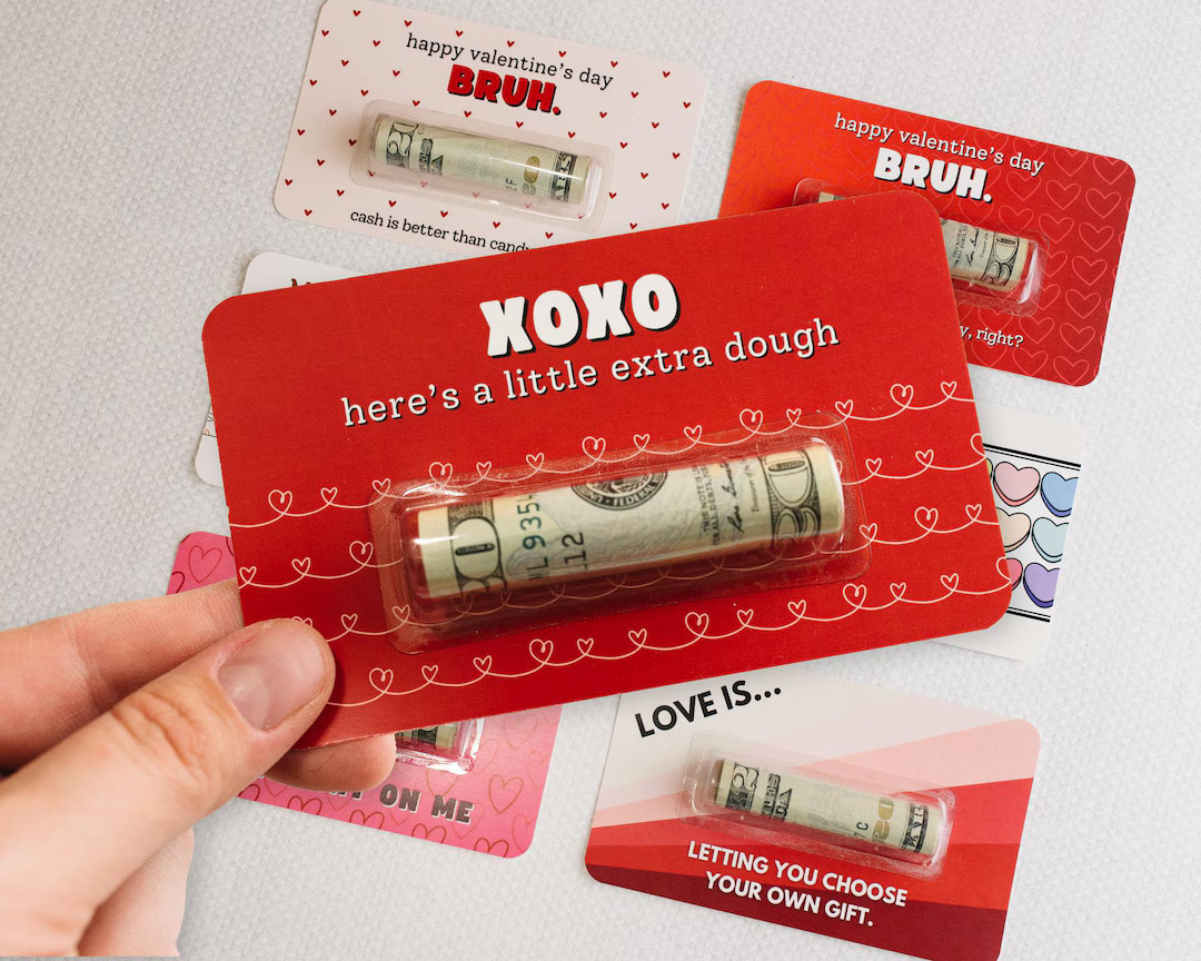 Valentine's Day Funny Cash Gift  - Cute Money Holder Gift - give cash as a gift for teen/tween gi... | Etsy (US)