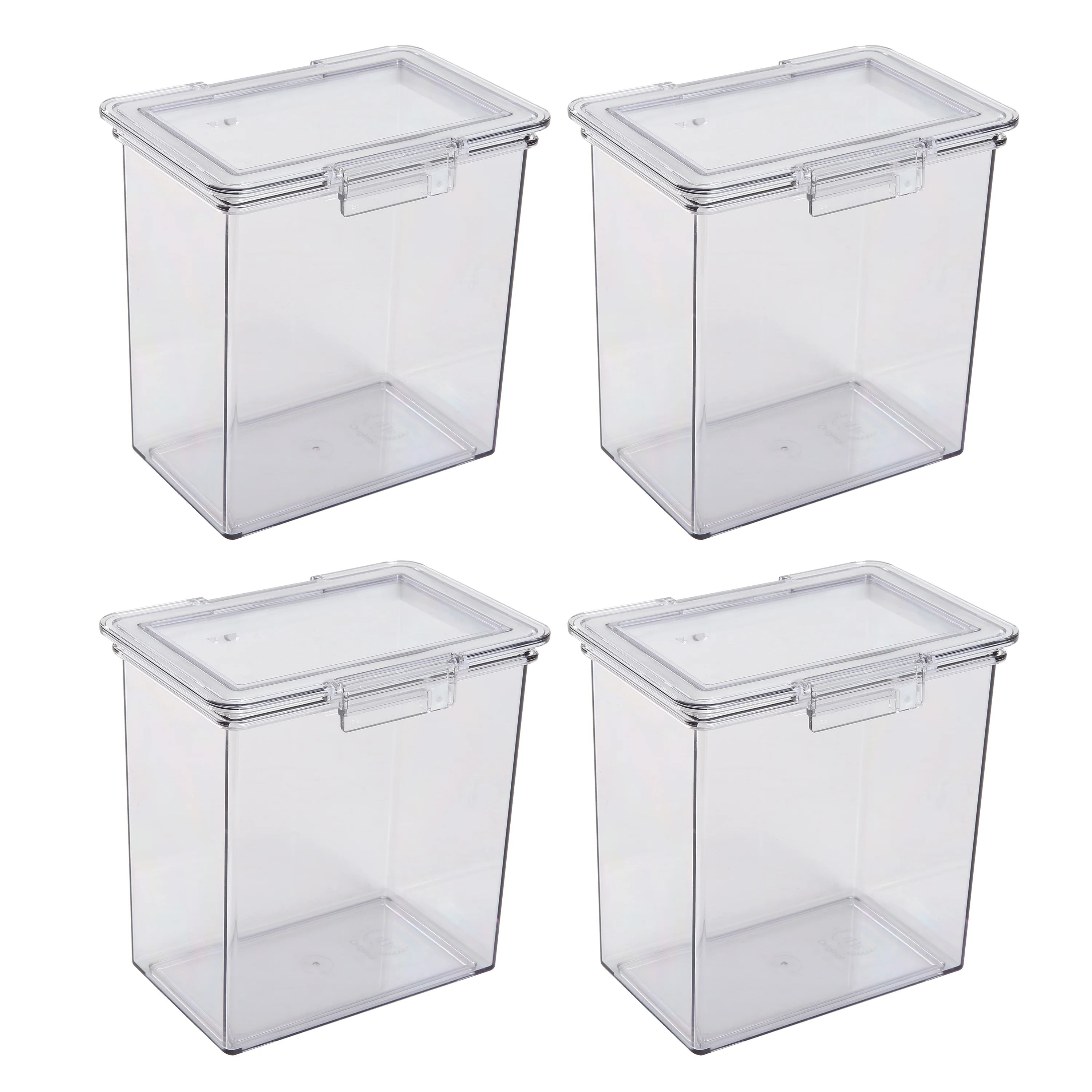 The Home Edit Medium Canisters Food Storage Containers, Clear, Pack of 4 - Walmart.com | Walmart (US)