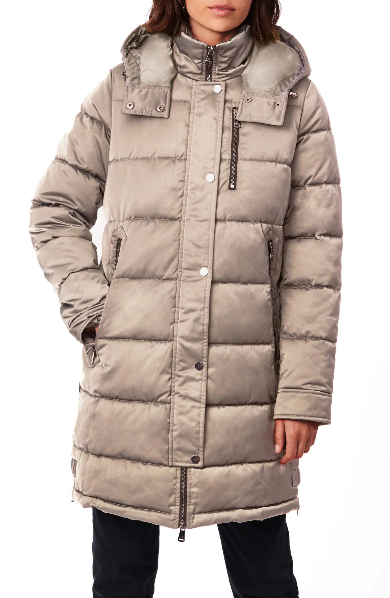 Bernardo Hooded Water Resistant Puffer Jacket | Nordstrom | Nordstrom