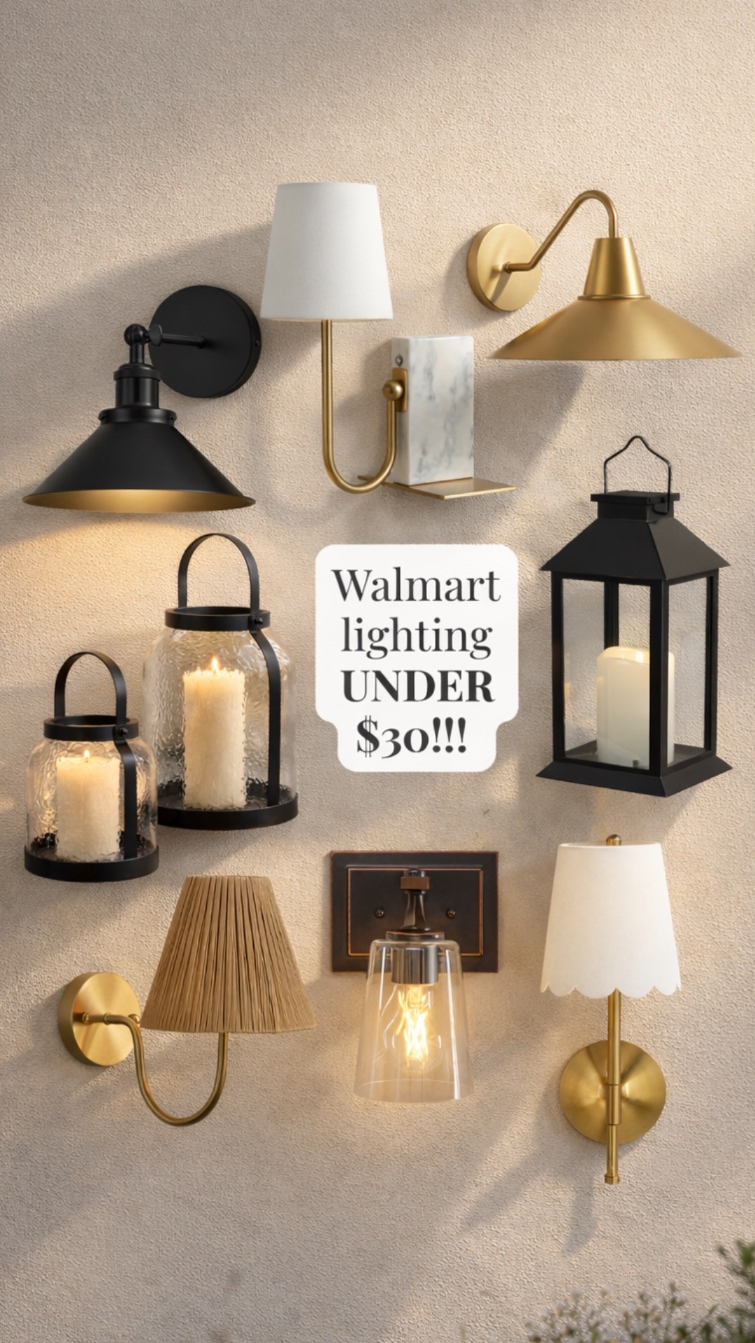 Walmart lighting under $30!!!