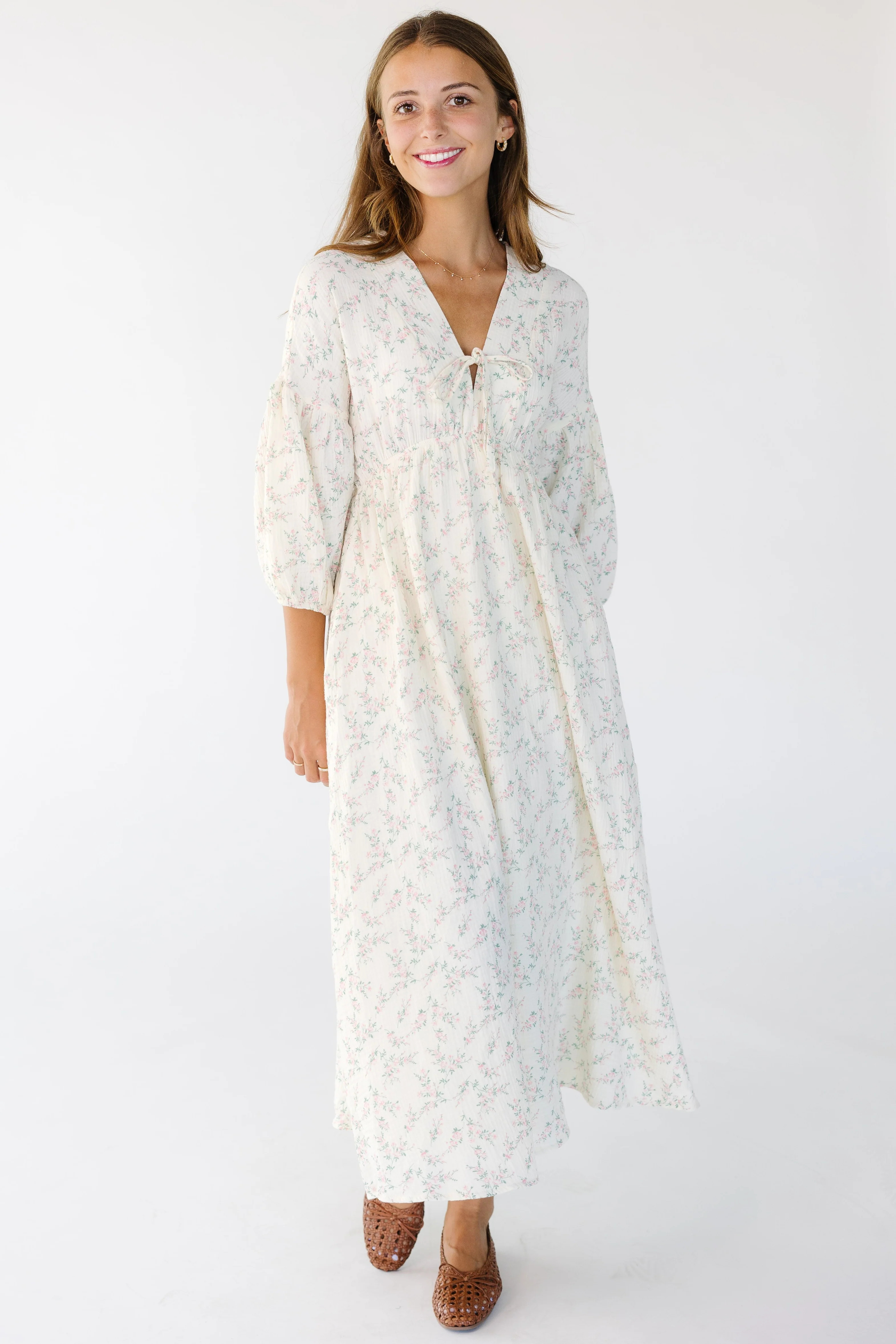 Brass & Roe A Gauze Tie Front Dress | Called To Surf