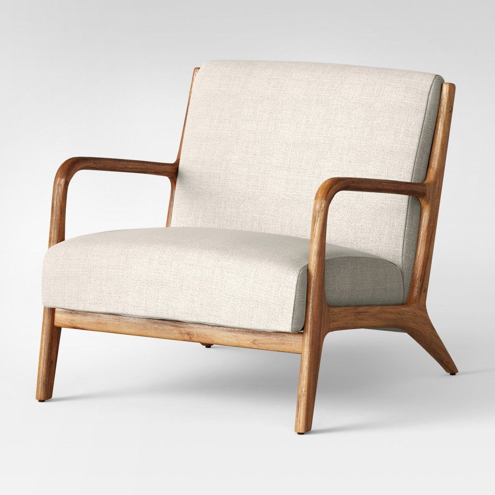 Esters Wood Arm Chair Husk - Project 62 , Millbrook Husk | Target