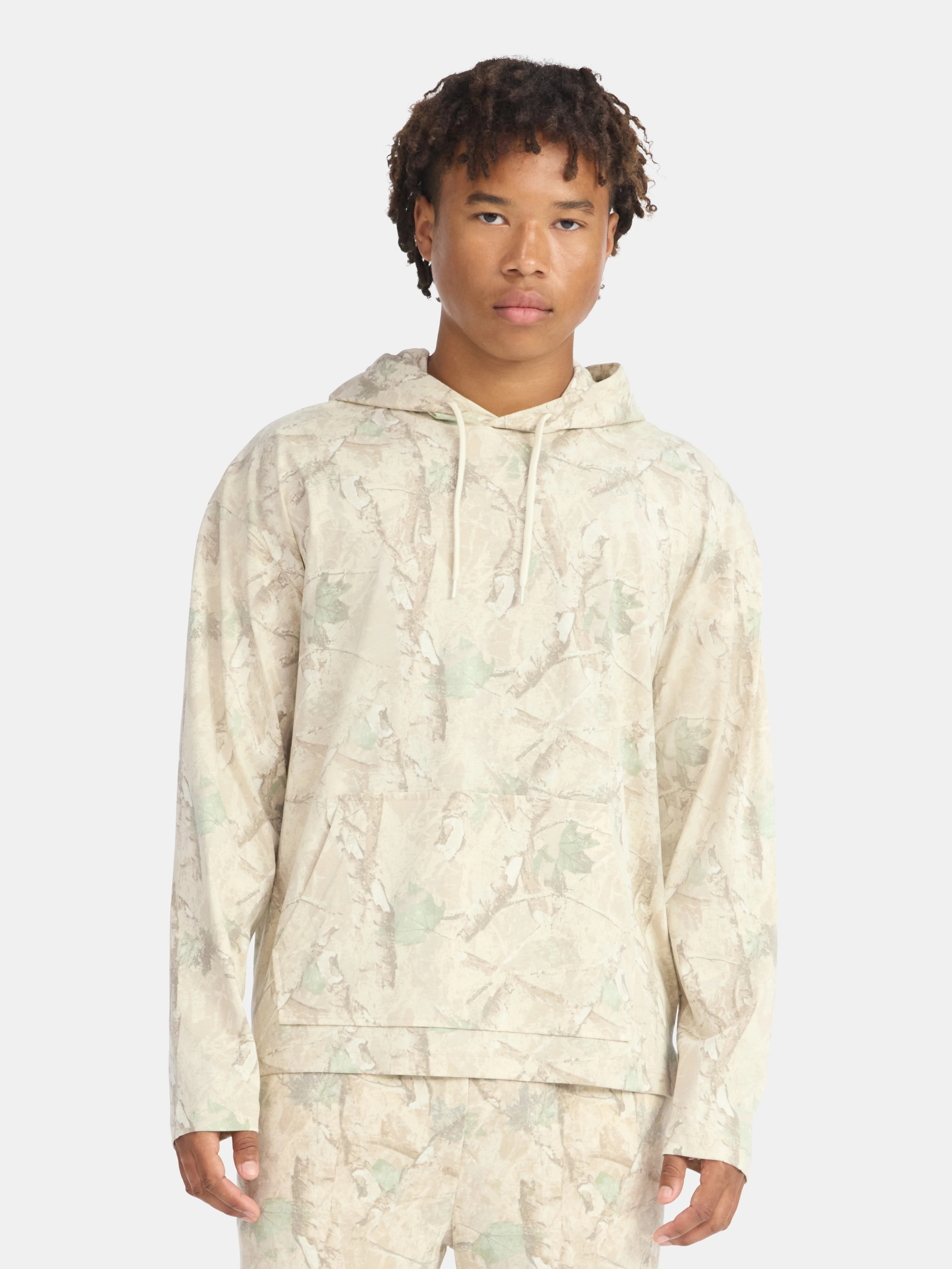 No Boundaries Men's & Big Men's Cotton Long Sleeve Jersey Tee Shirt Hoodie, Sizes XS-5XL | Walmart (US)