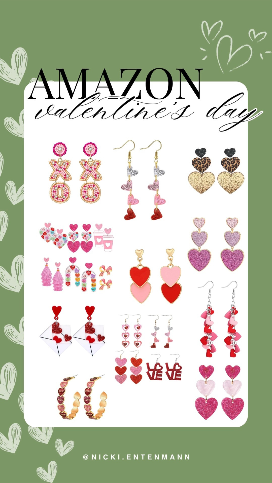 Add a touch of romance to your look with these heart-shaped earrings! Perfect for Valentine's Day or any special occasion. #ValentinesEarrings #HeartEarrings #RomanticJewelry #AmazonFinds #FashionTrends											 

 #LTKgrwm #LTKSeasonal #LTKBeauty