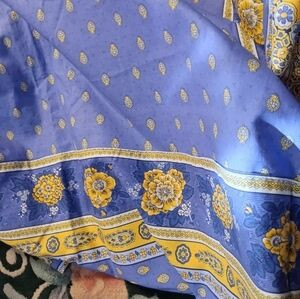 Nwt Marat D'  Avignon Blue and Yellow Floral Tablecloth | Poshmark