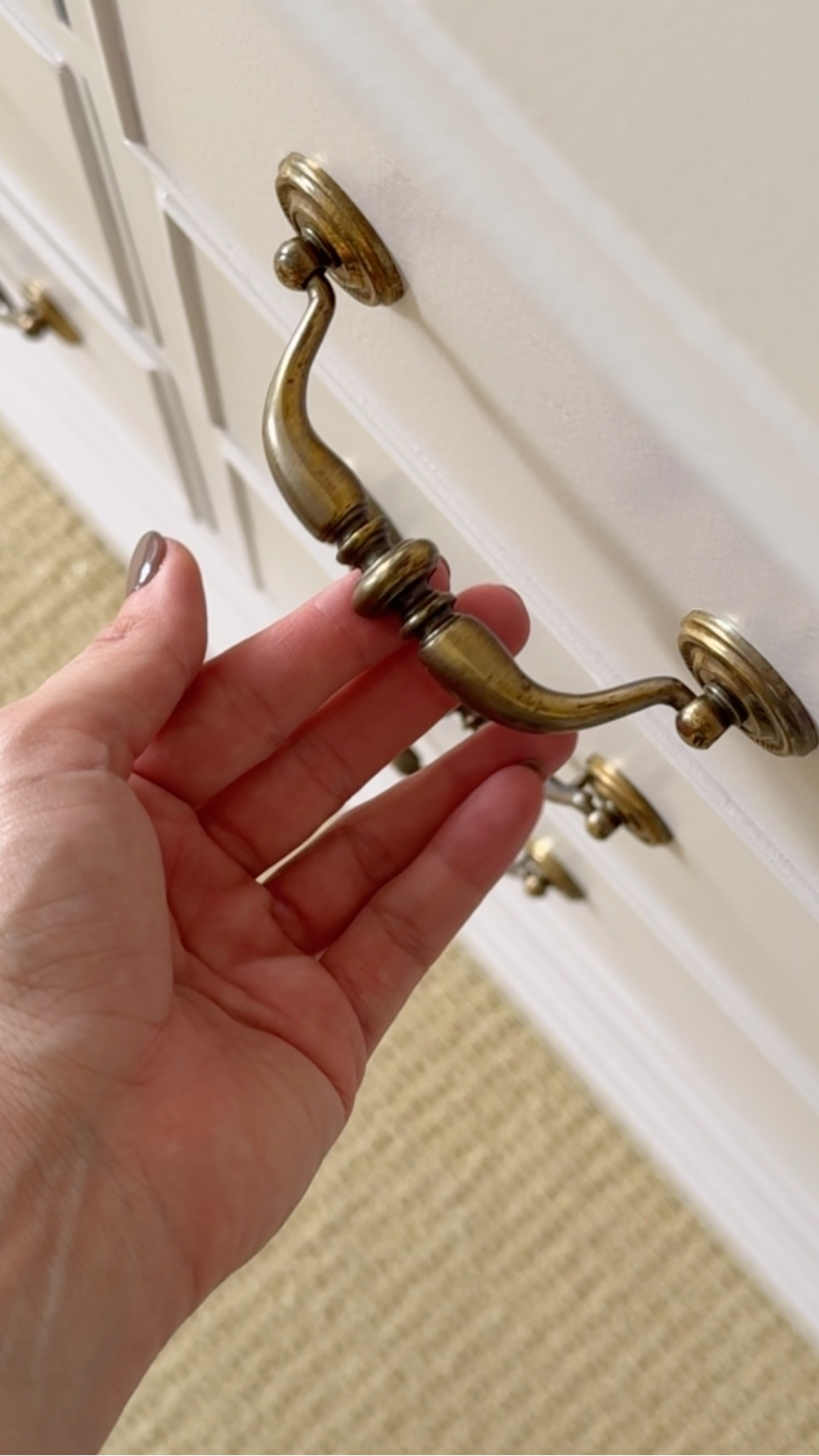 Traditional brass pulls that will never go out of style… ￼

#LTKHome