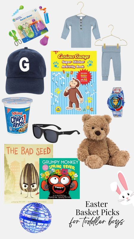 My faves for Easter baskets for toddler boys! 🐰 Other ideas—new swimsuit, bubble gun, sticker packs, read-to-me books, Tonie character, new sandals, matching card game. #EasterBasketFinds

#LTKkids #LTKfindsunder50 #LTKfamily