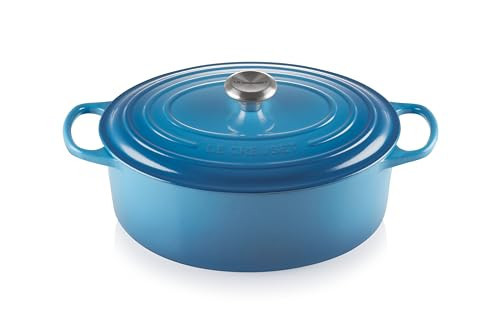 Le Creuset Enameled Cast Iron Signature Oval Dutch Oven, 6.75 qt., Marseille | Amazon (US)