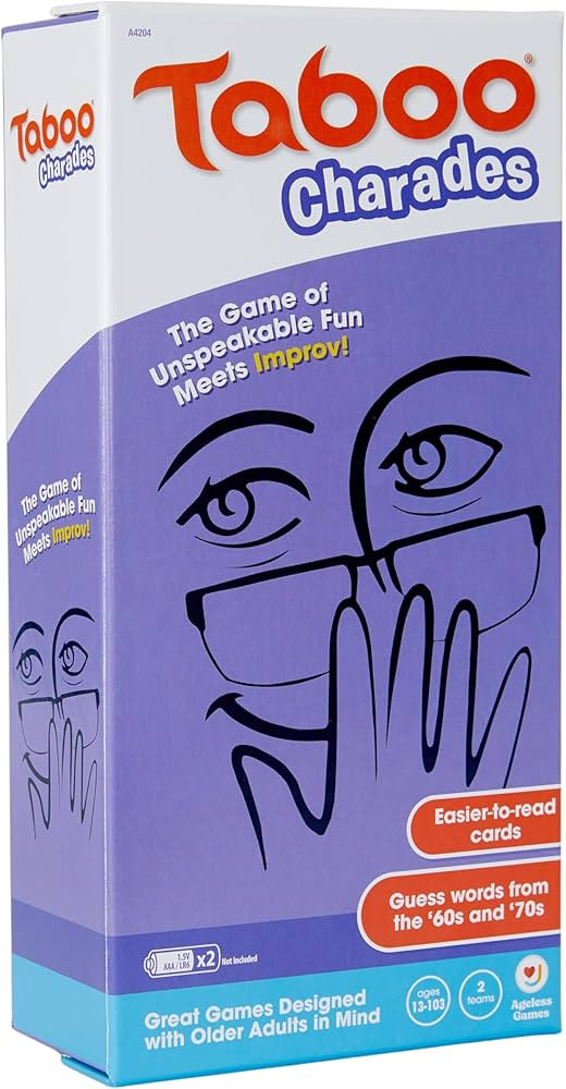 Ageless Games Taboo Charades - Classic Word Guessing & Charades Game for Older Adults - Big Easy ... | Amazon (US)