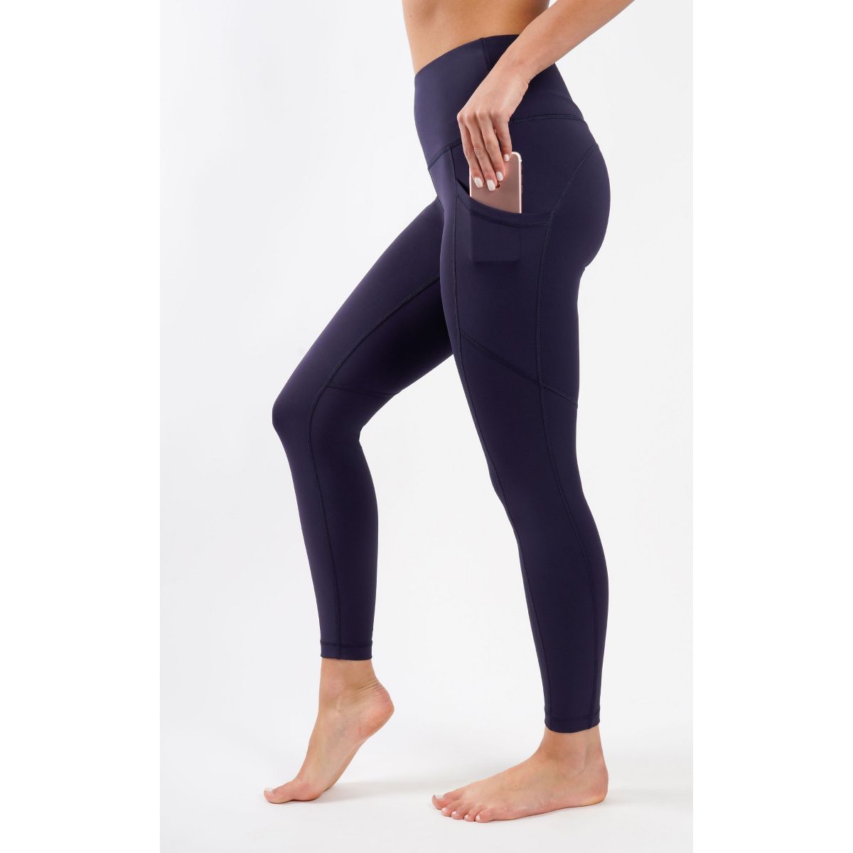 90 Degree by Reflex Womens Interlink High Waist Ankle Legging with Back Curved Yoke | Target