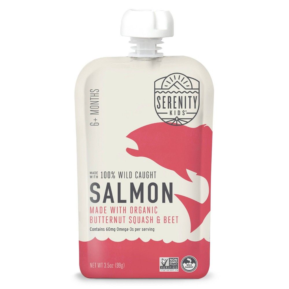 Serenity Kids Wild Caught Salmon with Organic Butternut Squash & Beet Baby Meals, Clean Label Projec | Target