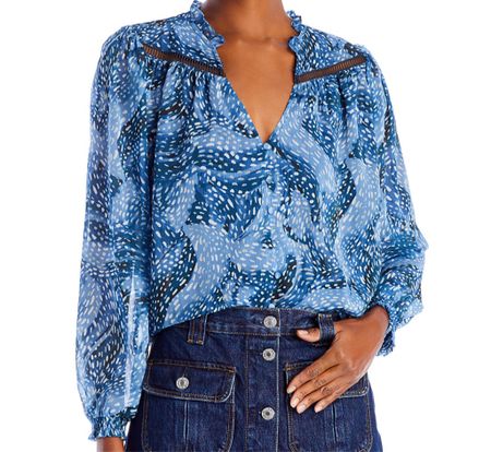 Blue spring blouse 


#LTKfindsunder100