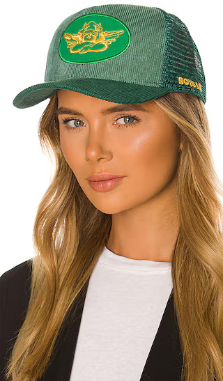Trucker Hat in Green | Revolve Clothing (Global)