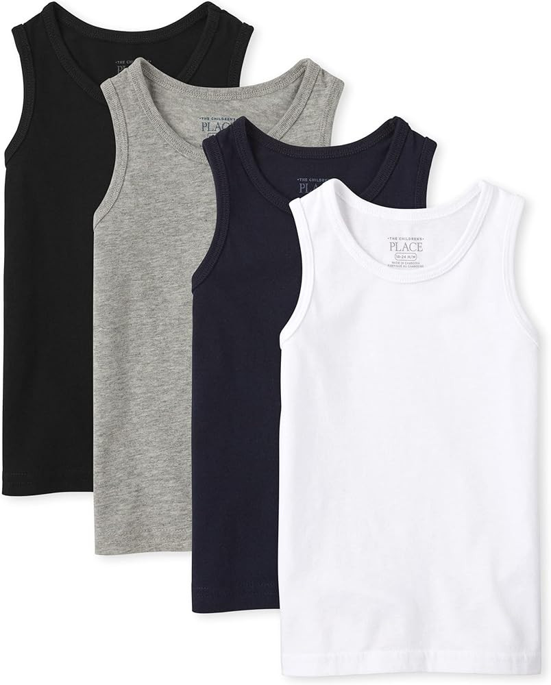 The Children's Place baby-boys Basic Undershirt Tank Top | Amazon (US)