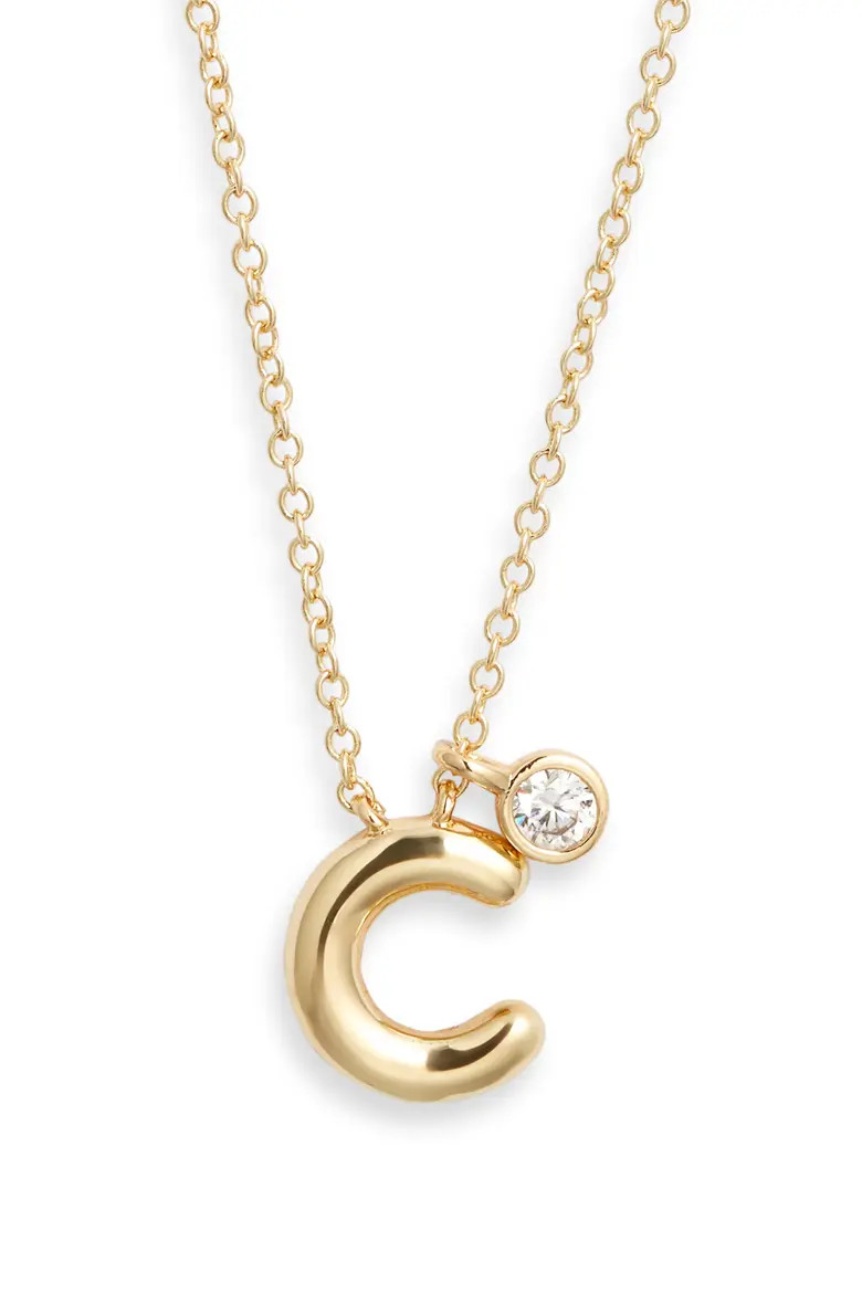 Goldtone Initial Pendant Necklace (Women) | Nordstrom | Nordstrom