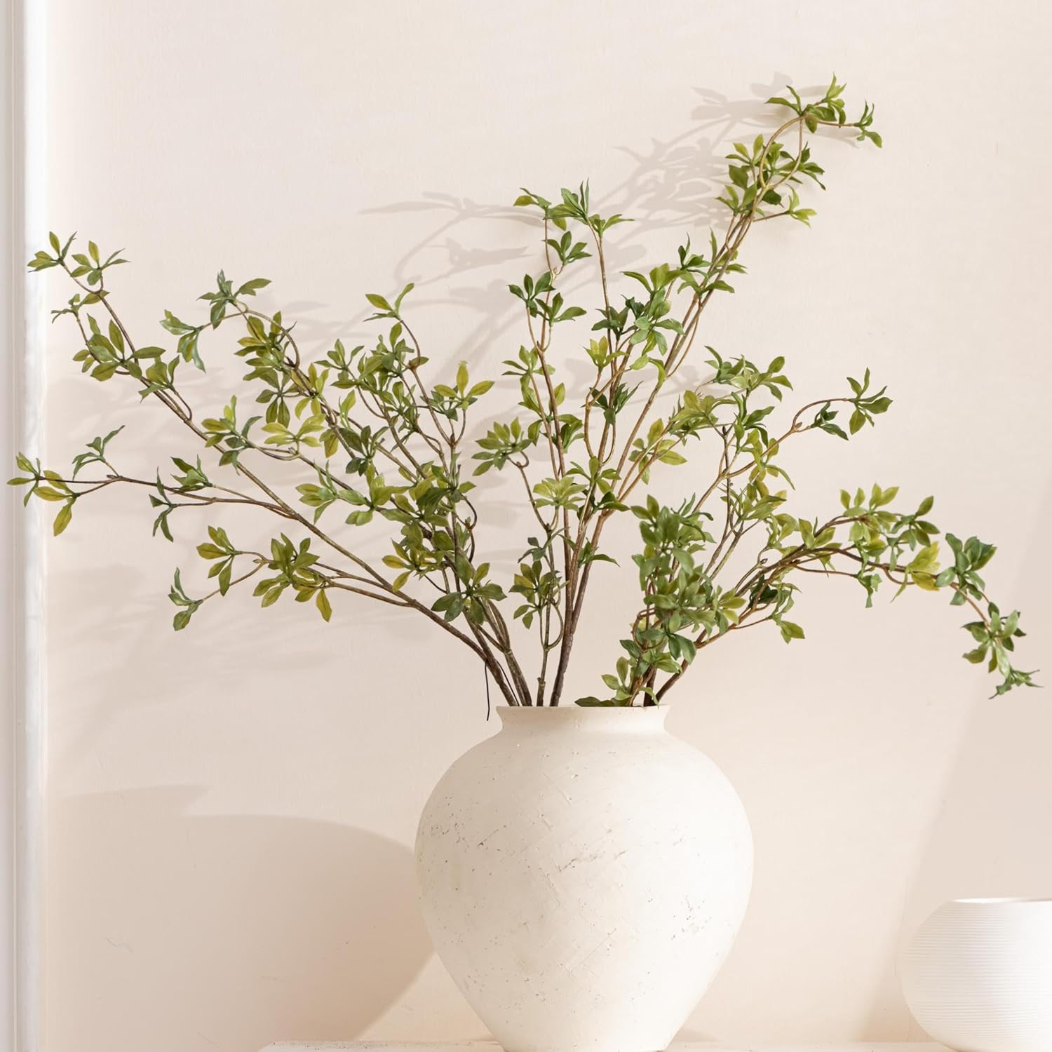 Avoeco Real Touch Artificial Japonica Leaf Branch, Artificial Greenery Stems for Home Office Wedd... | Amazon (US)