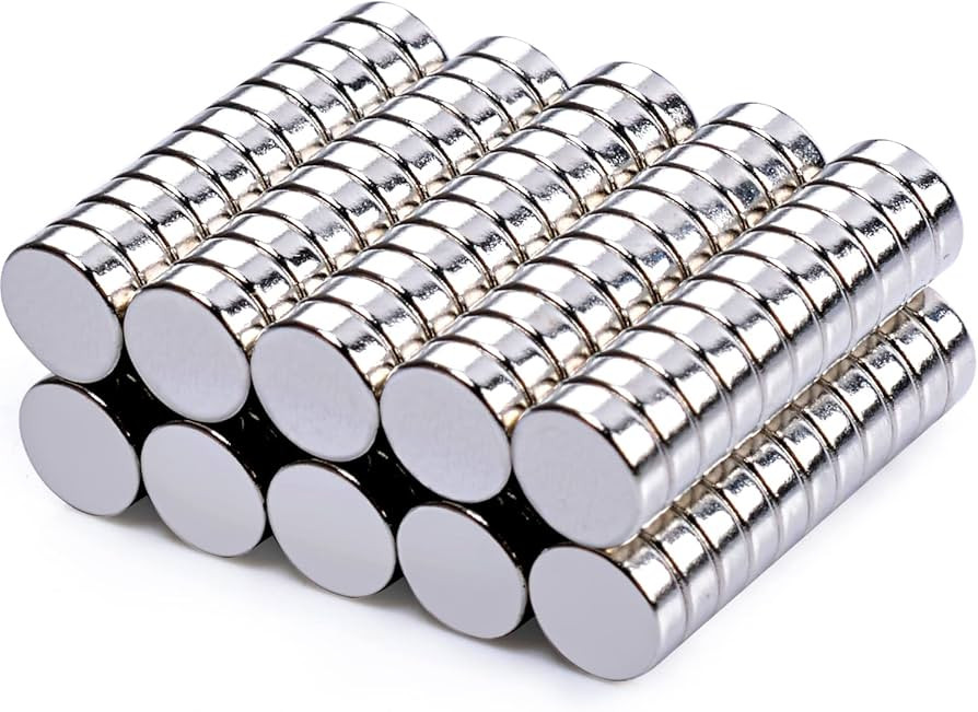 MIN CI 100 Pcs Strong Round Small Rare Earth Magnets, Mini Refrigerator Neodymium Magnets Disc fo... | Amazon (US)
