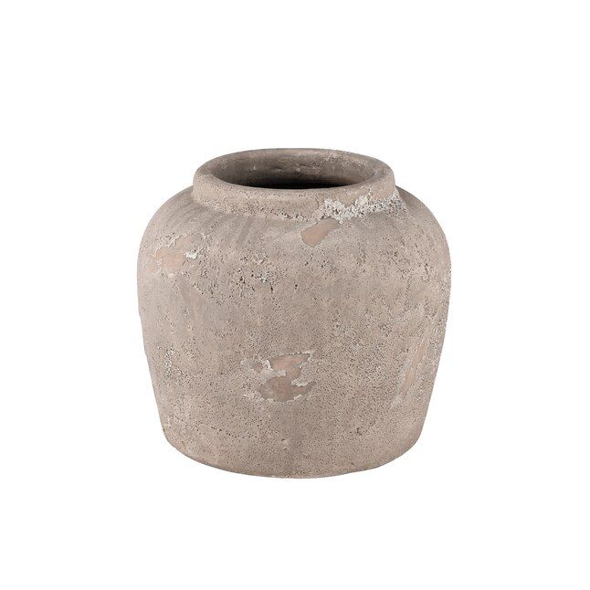Westmore by ELK Lighting Gray Stone Scandinavian Vase | Lowe's